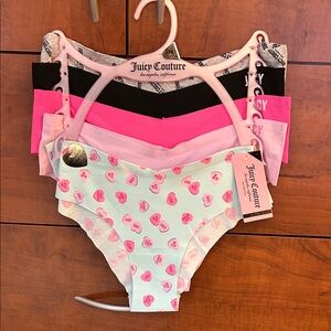 NWT Juicy Couture Panty Set of 5 Size medium